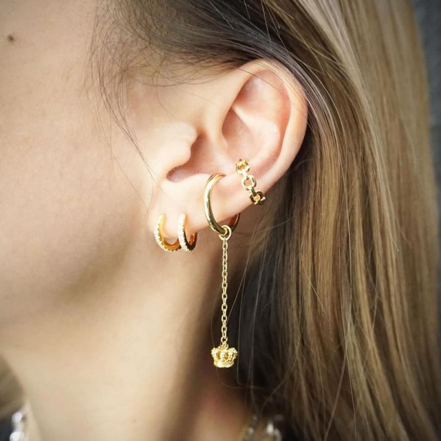 MERMAID KISS/STONE ピアス GOLDFINISH