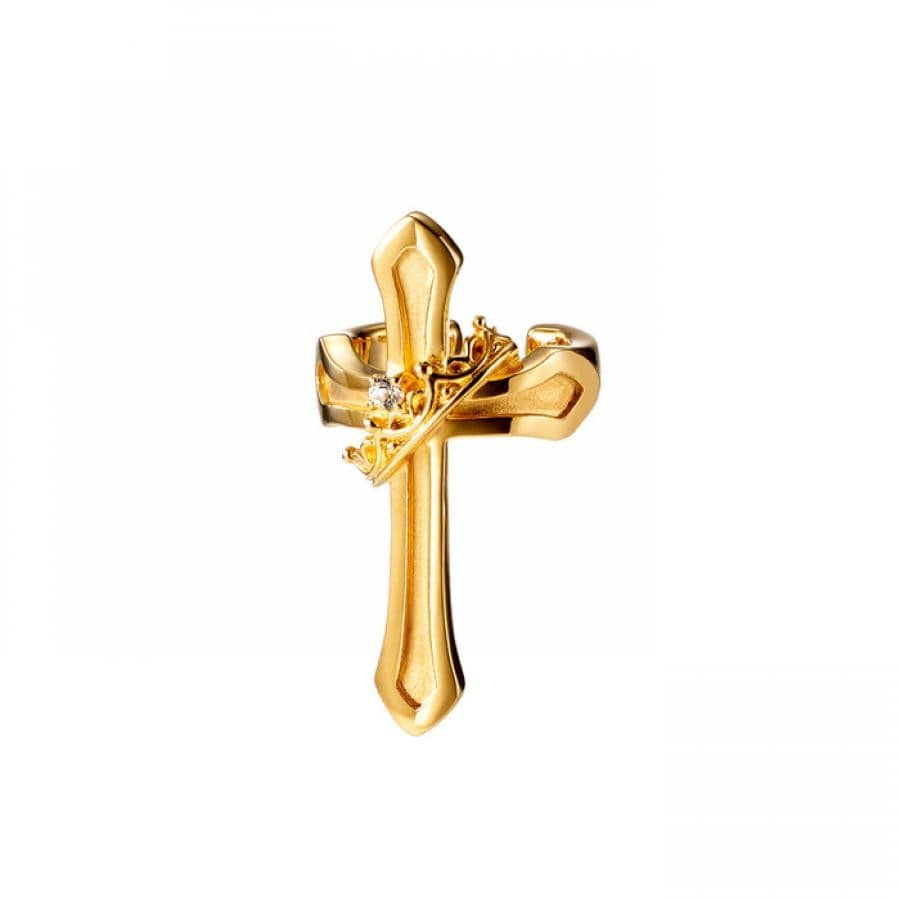 CROSS with CROWN イヤーカフ GOLDFINISH