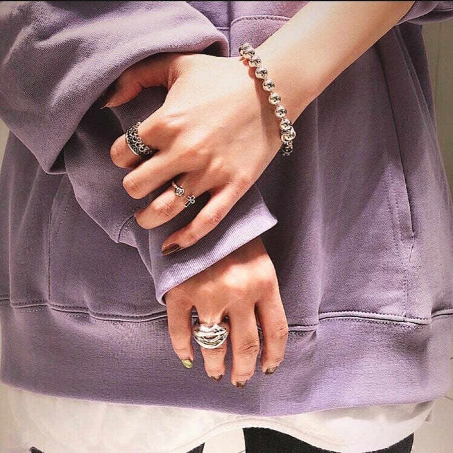 MAD BABY リング WHITE TOPAZ 7号