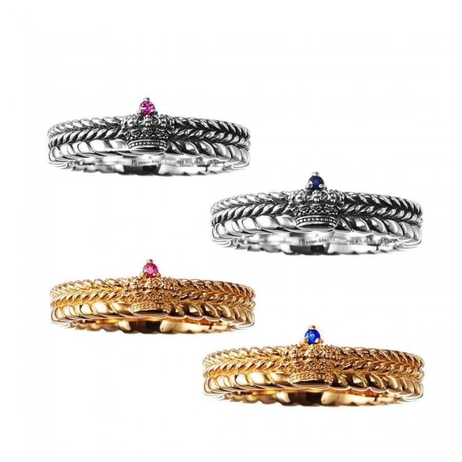 VOYAGER リング BLACKENED/SAPPHIRE 13号