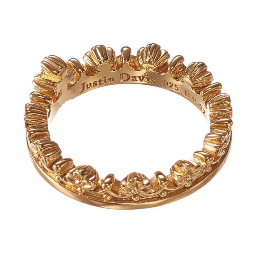 CORONATION リング BLACKENED/DIAMOND 3号