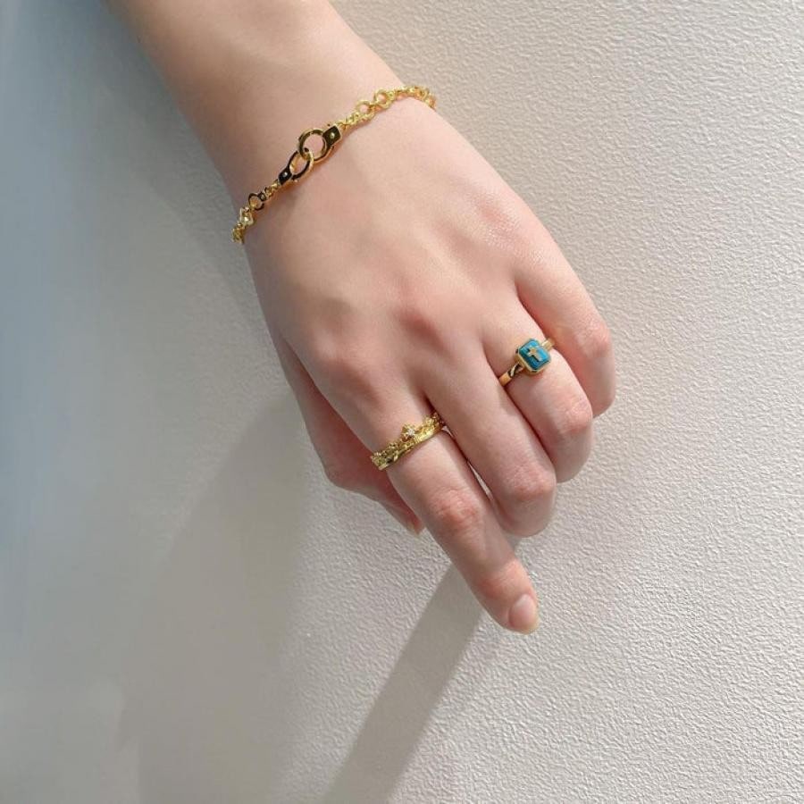 CORONATION リング BLACKENED/DIAMOND 5号