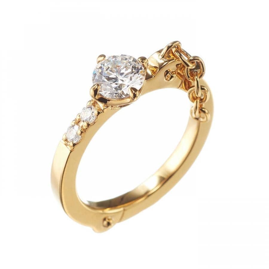 SANCTUARY リング GOLDFINISH/CLEAR 1号