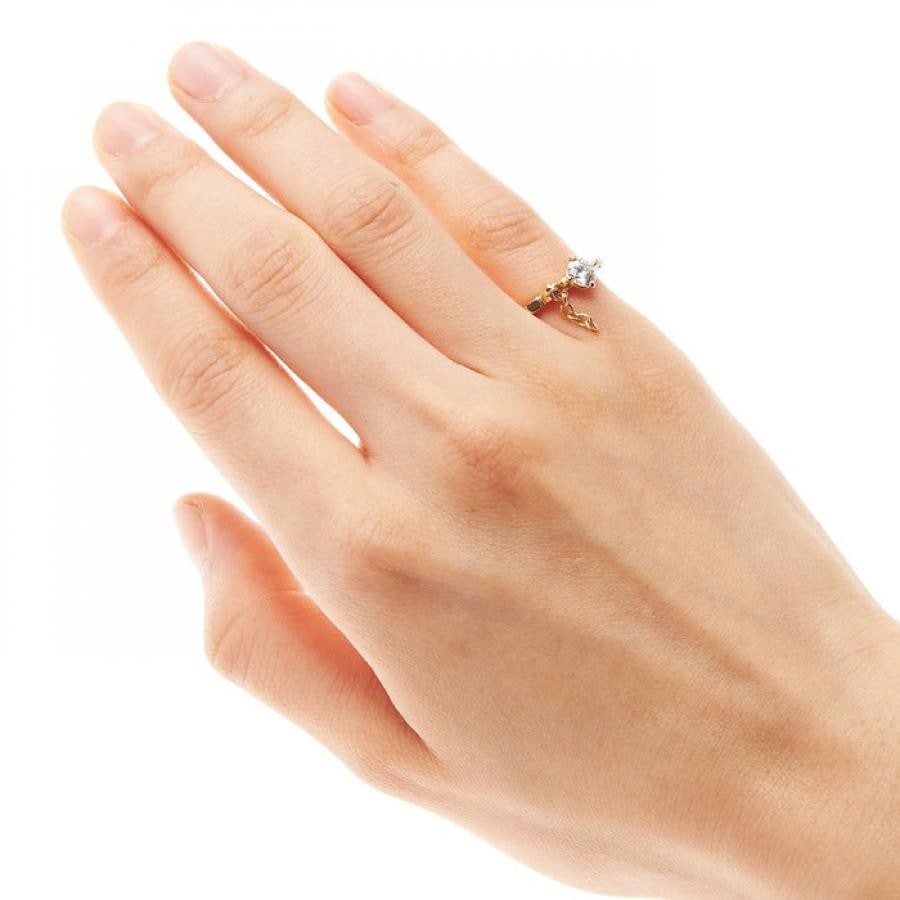 SANCTUARY リング GOLDFINISH/CLEAR 3号