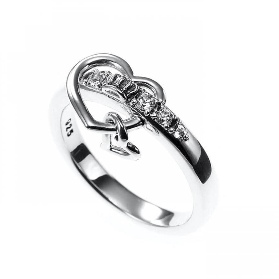 LUV&HATE リング WHITE TOPAZ 9号