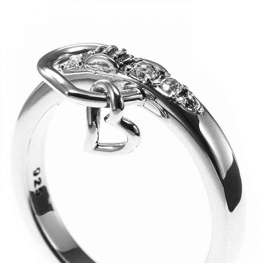 LUV&HATE リング WHITE TOPAZ 11号