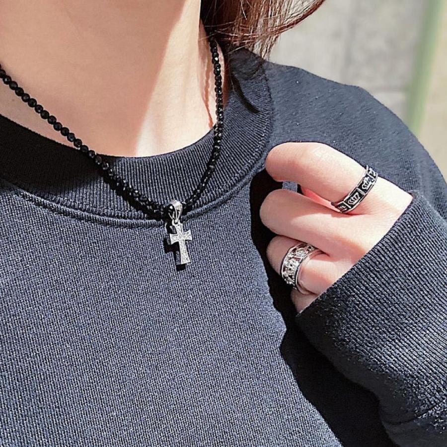 OBSESSION リング SHINY/BLACK LL(21号)