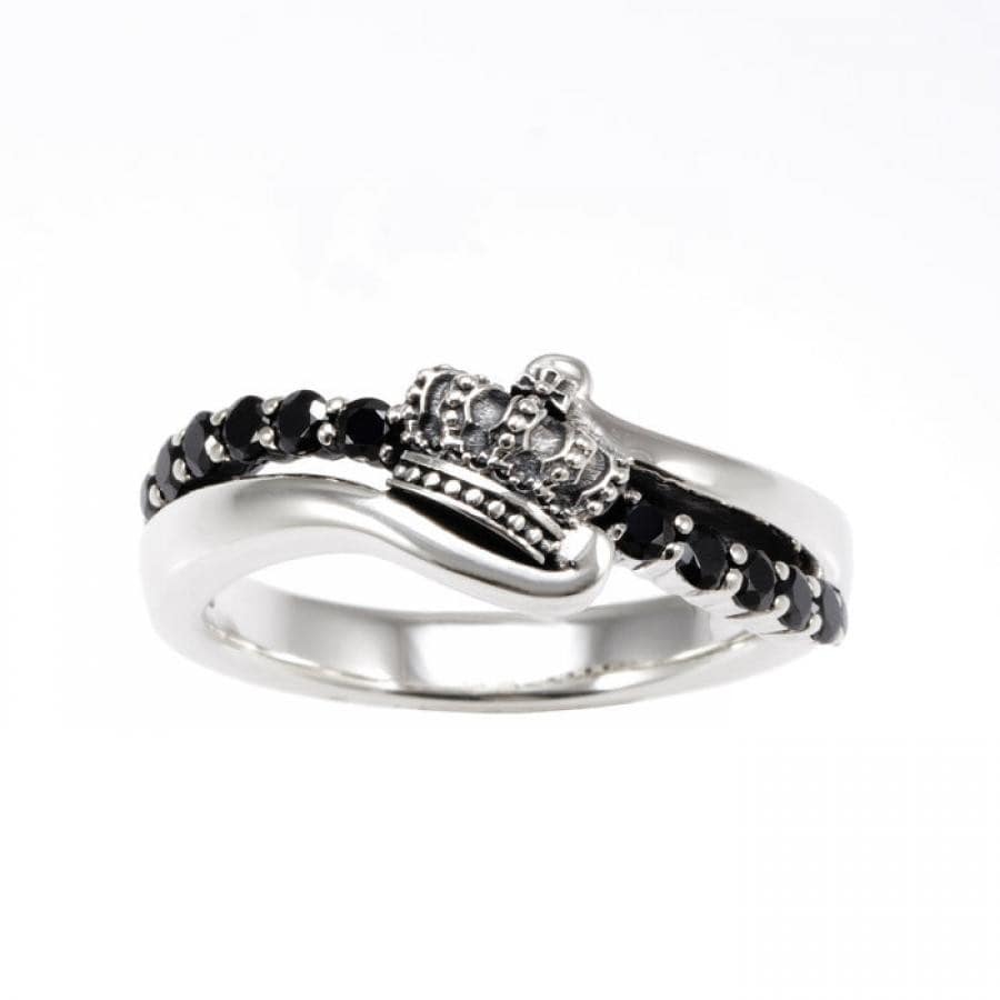 CIRCULAR CROWN リング BLACK 7号