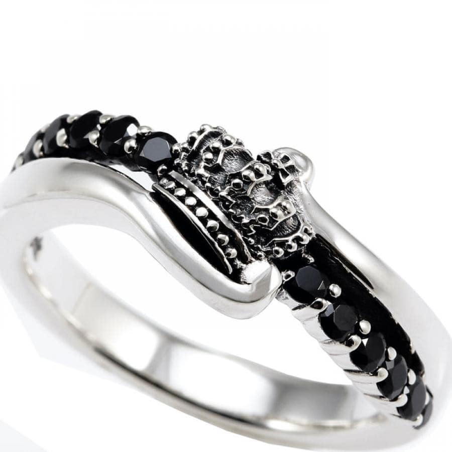 CIRCULAR CROWN リング BLACK 13号