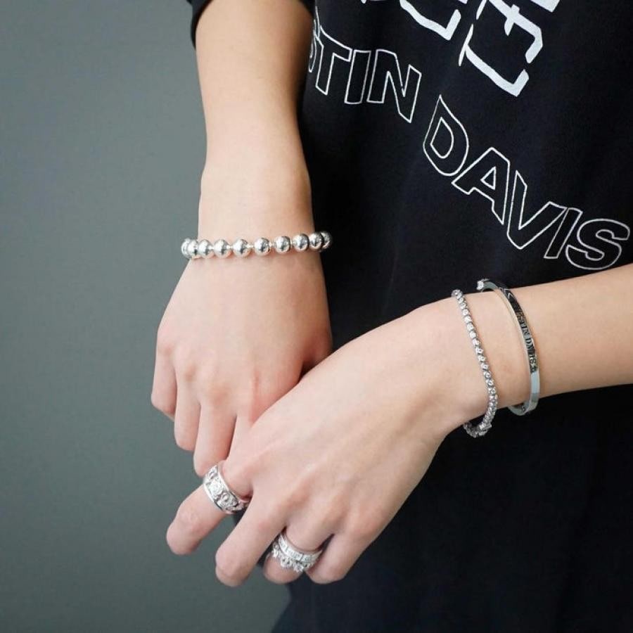 CHERISHW/STONE リング BLACKENED/CLEAR LL(21号)