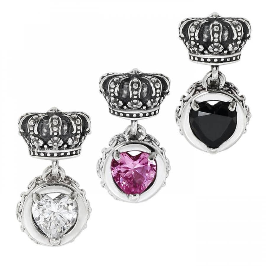 CHERIE/HEART ピアス BLACKENED/CLEAR