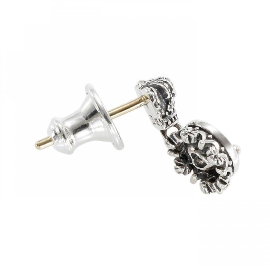 CHERIE/HEART ピアス BLACKENED/CLEAR