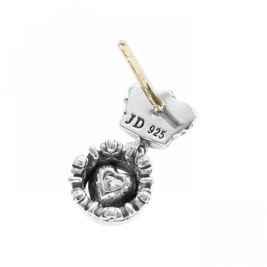 CHERIE/HEART ピアス BLACKENED/PINK