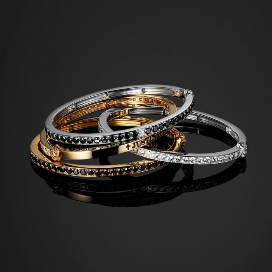 SUPERB STONE バングル SHINY/BLACK S