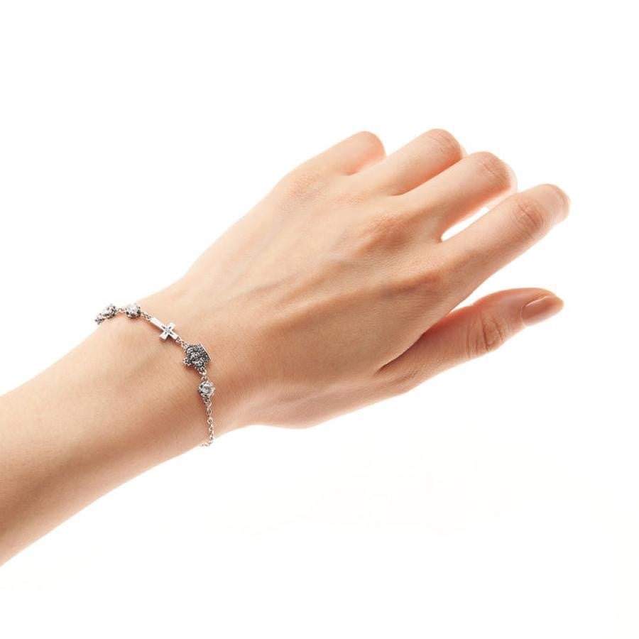 CHARLES ブレスレット BLACKENED/CLEAR S