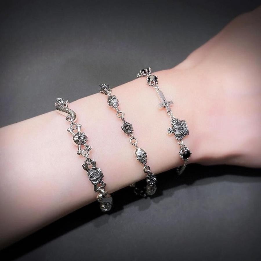 CHARLES ブレスレット BLACKENED/CLEAR M