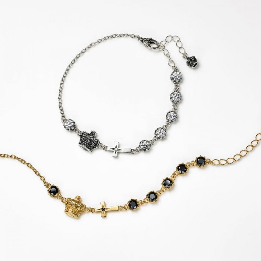 CHARLES ブレスレット GOLDFINISH/CLEAR S