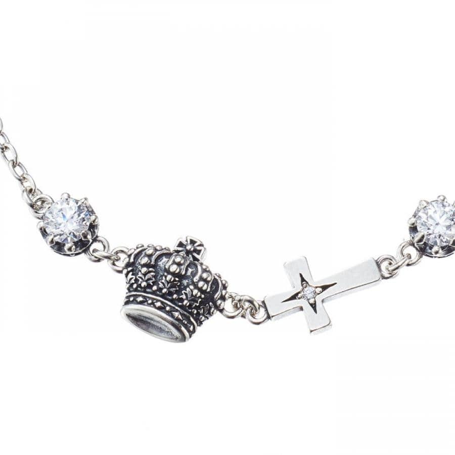 CHARLES ブレスレット GOLDFINISH/CLEAR S