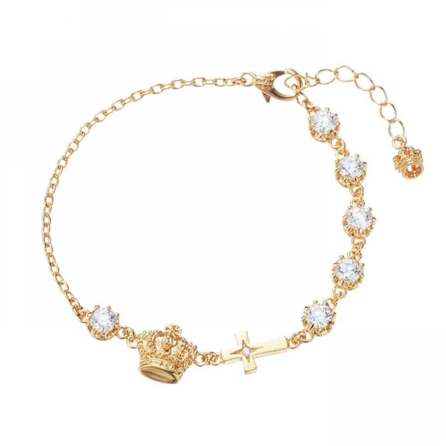 CHARLES ブレスレット GOLDFINISH/CLEAR S