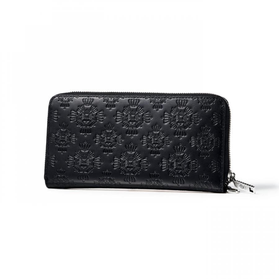 STEPHALIAM EMBOSS LOUND ZIP WALLET(BLACK)｜ JUSTIN DAVIS｜名古屋