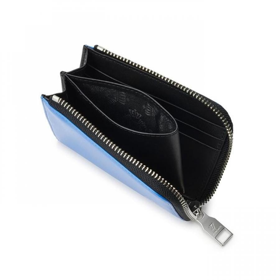 MARCAM L-ZIP WALLET BLUE