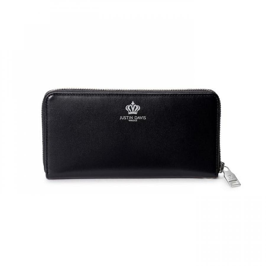 MARCAM ROUND ZIP WALLET BLACK