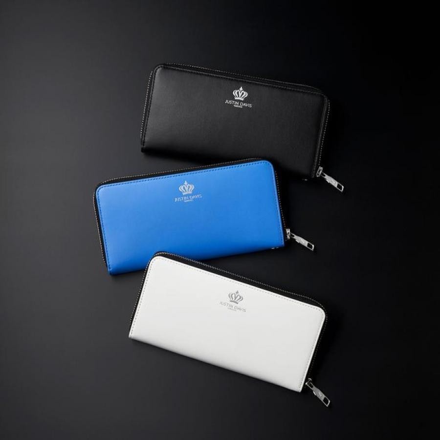 MARCAM ROUND ZIP WALLET BLUE