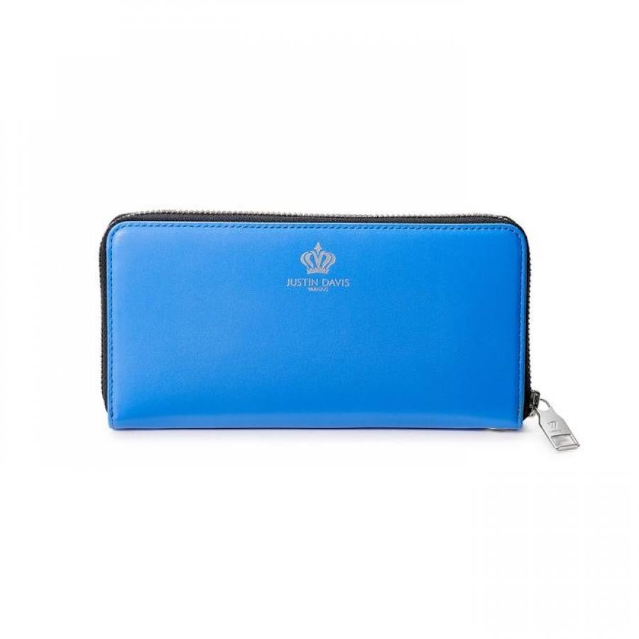 MARCAM ROUND ZIP WALLET BLUE