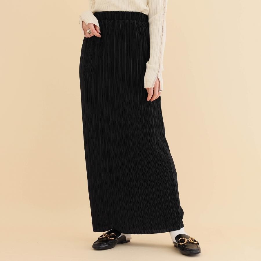 楊柳スカート 黒 F