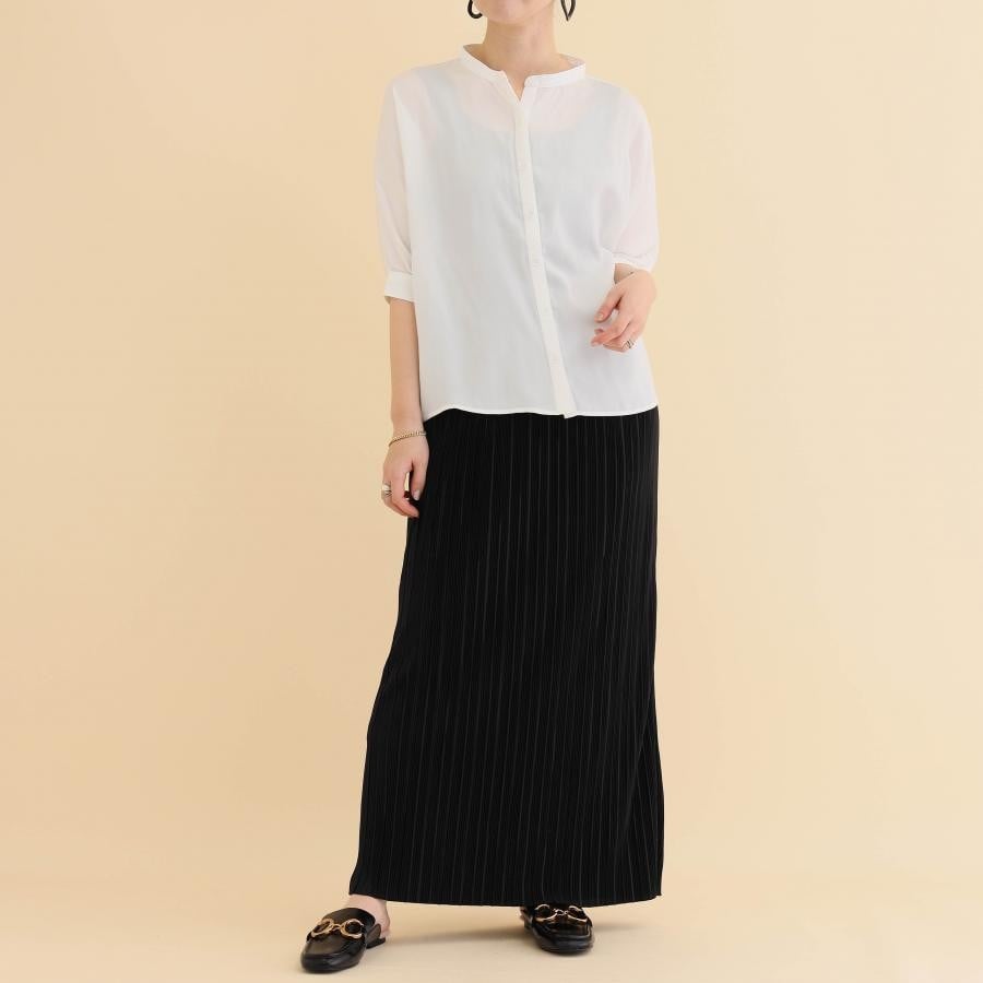 楊柳スカート 黒 F