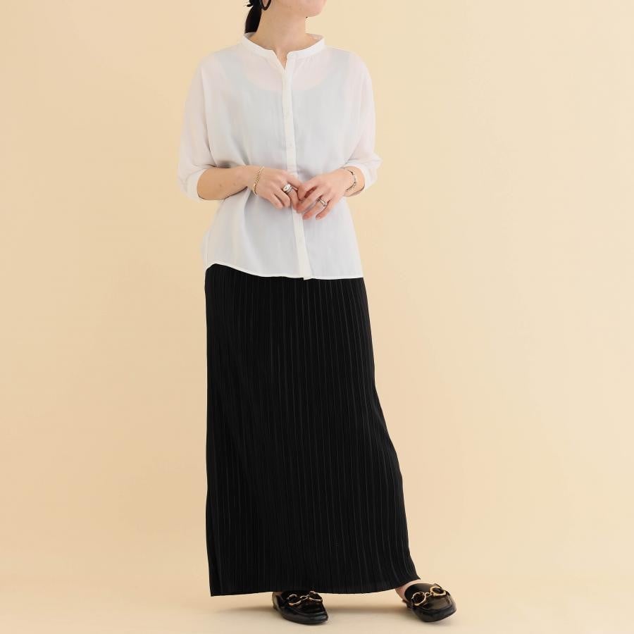 楊柳スカート 黒 F