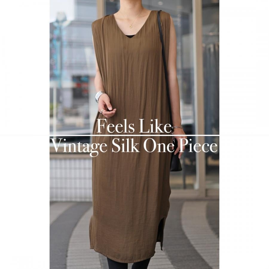 ベルト付きマキシワンピース キャメル F