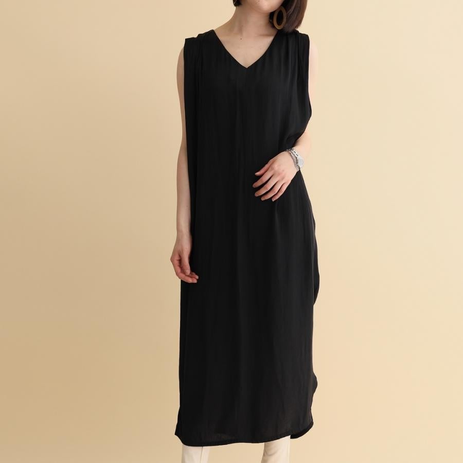 ベルト付きマキシワンピース キャメル F