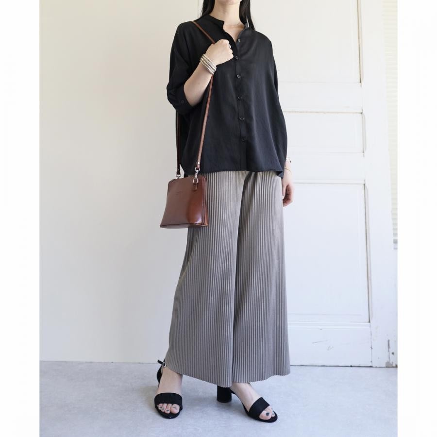 サテンドルマントップス ホワイト F