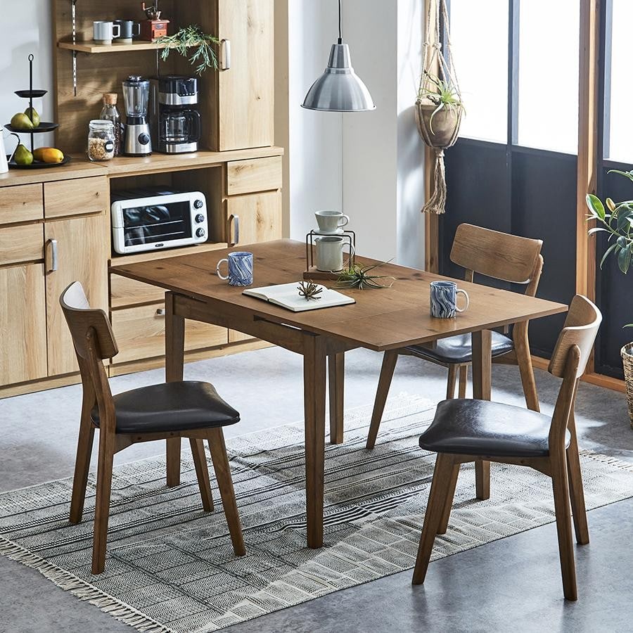 スレイドテーブル ブラウン