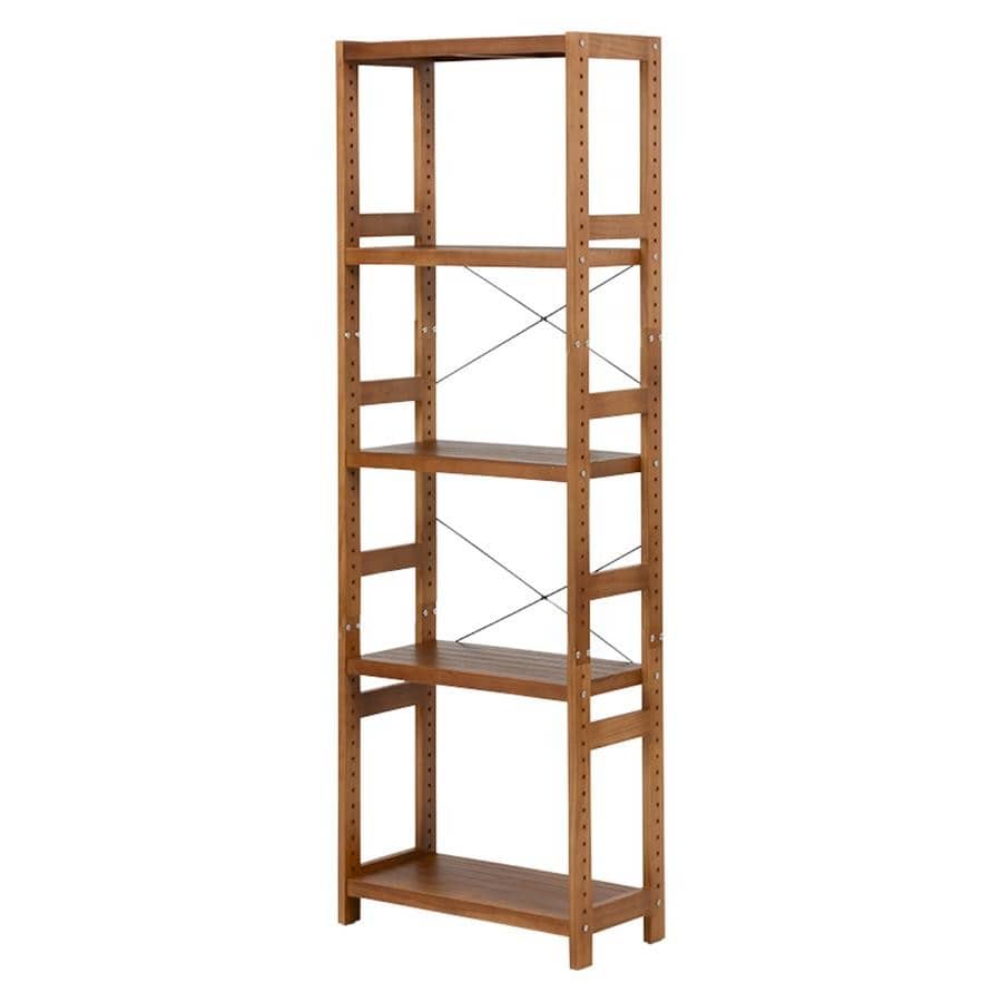 5段ラック×60cm幅 ライトブラウン