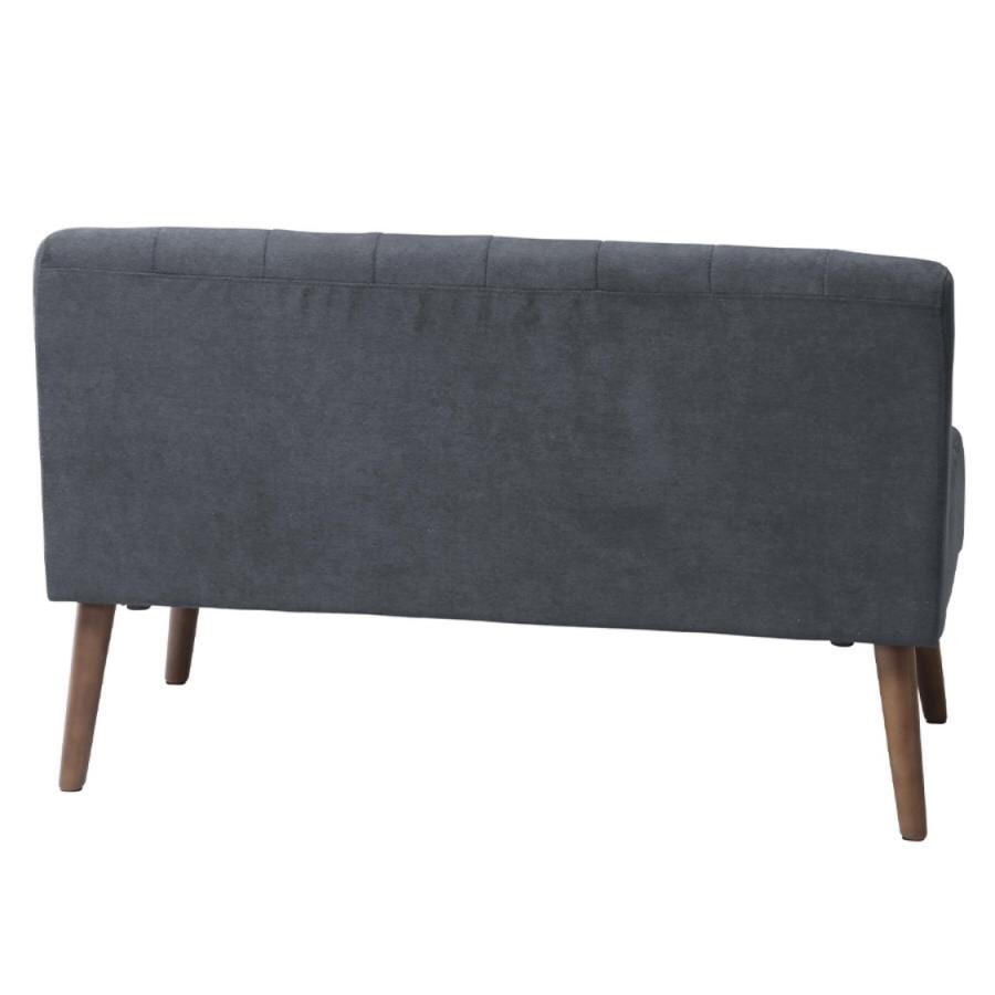 【ミルド】リビングダイニング2Pソファ グレー