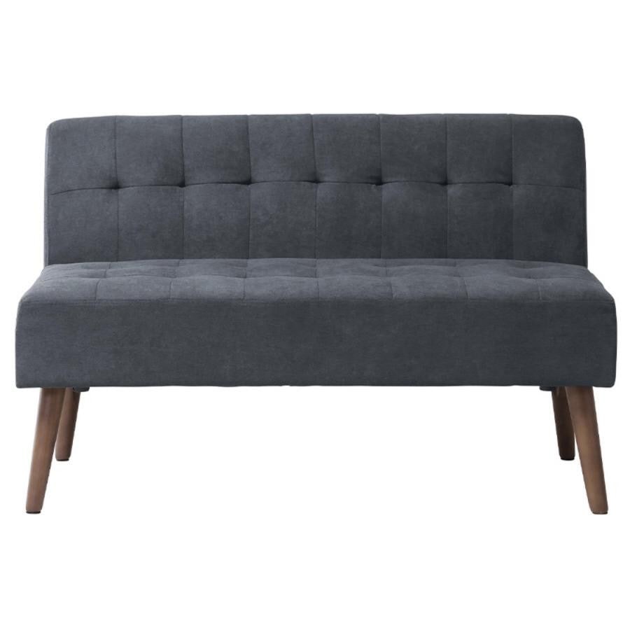 【ミルド】リビングダイニング2Pソファ ダークブルー