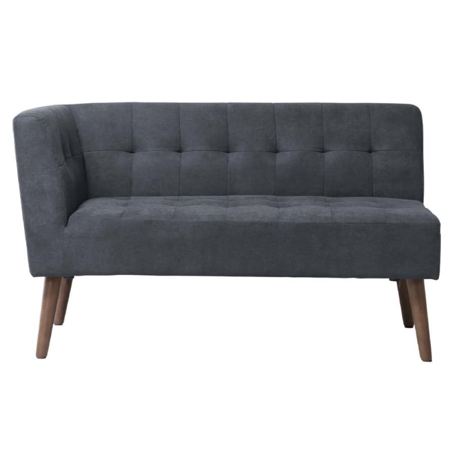 【ミルド】リビングダイニングARMつき2Pソファ 右肘サンドベージュ