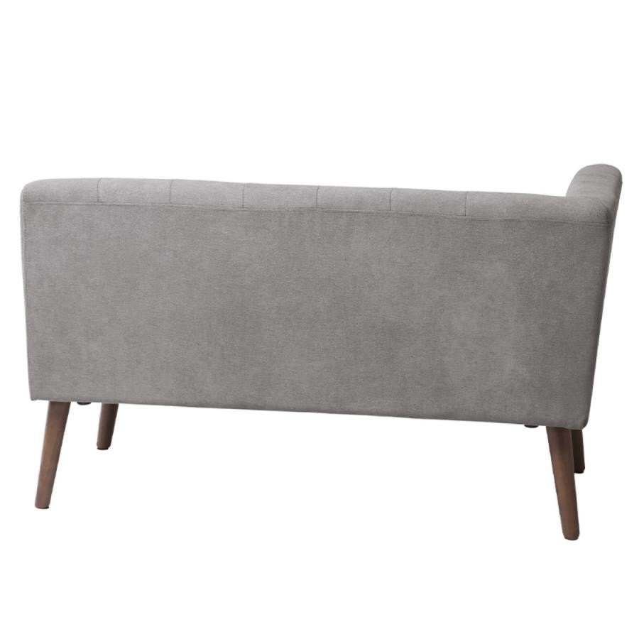 【ミルド】リビングダイニングARMつき2Pソファ 右肘サンドベージュ