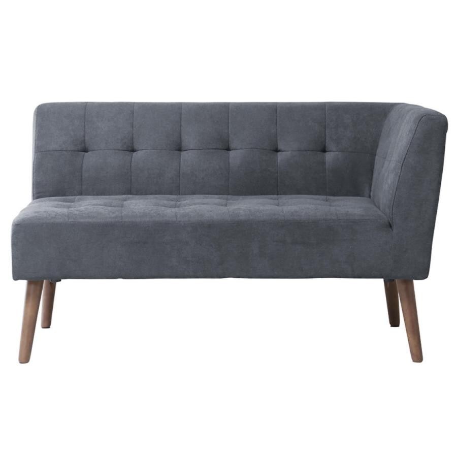 【ミルド】リビングダイニングARMつき2Pソファ 右肘サンドベージュ