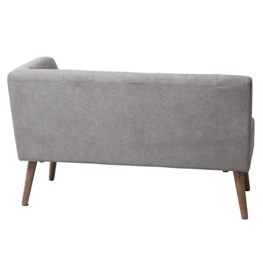 【ミルド】リビングダイニングARMつき2Pソファ 右肘サンドベージュ