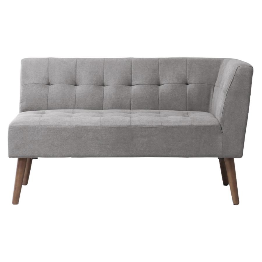 【ミルド】リビングダイニングARMつき2Pソファ 右肘サンドベージュ