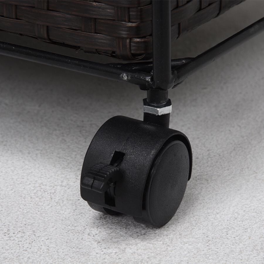 キャスター付ランドリーラック（幅60cm） ホワイト