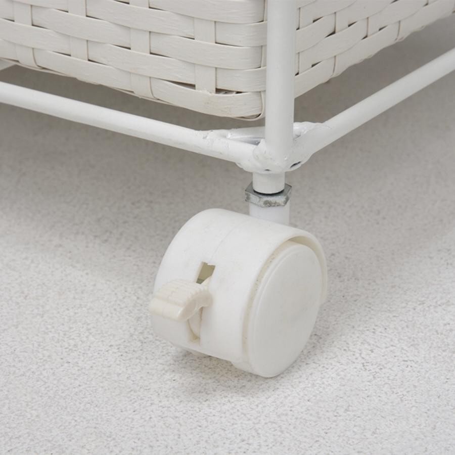 キャスター付ランドリーラック（幅50cm） グレイ