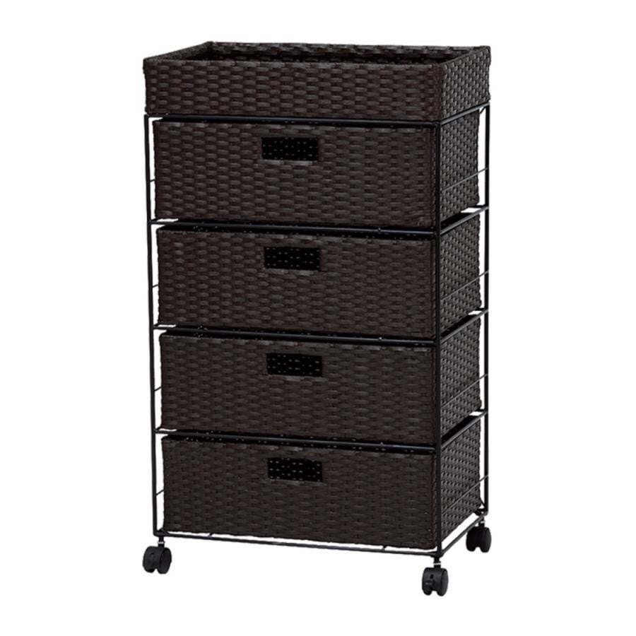 キャスター付ランドリーラック（幅50cm） ホワイト