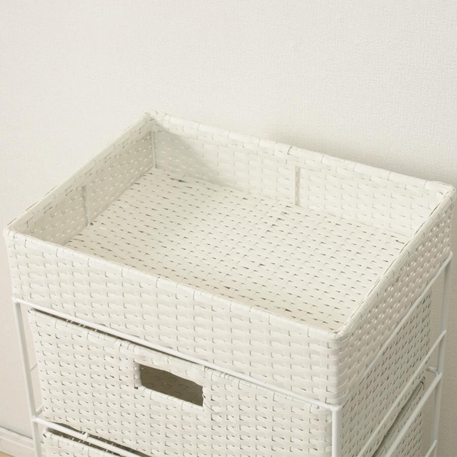 キャスター付ランドリーラック（幅40cm） グレイ