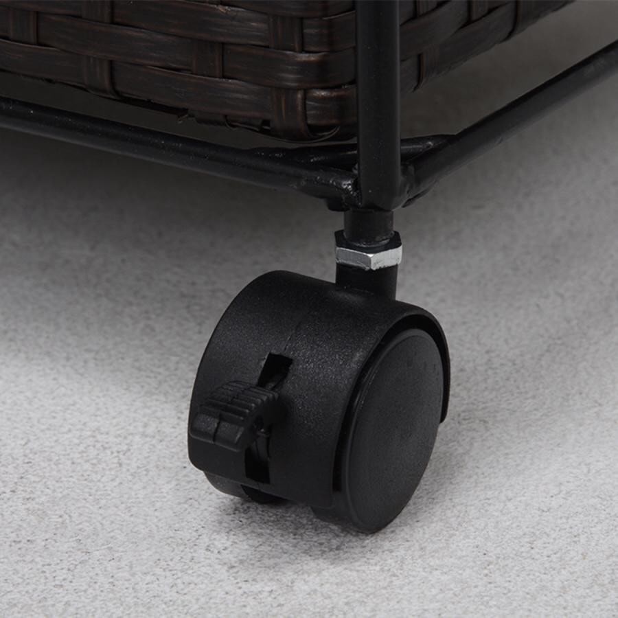 キャスター付ランドリーラック（幅40cm） ホワイト