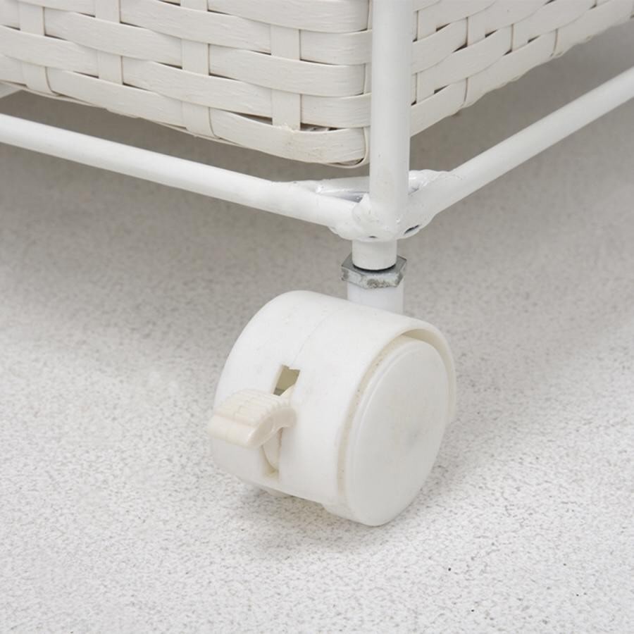 キャスター付ランドリーラック（幅30cm） グレイ