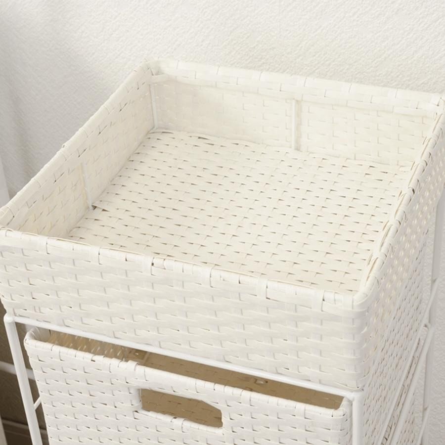 キャスター付ランドリーラック（幅30cm） グレイ